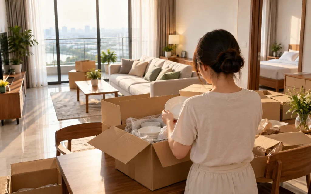 Kiểm tra đồ đạc sau khi chuyển đến nhà mới